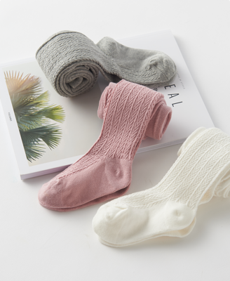 软糯亲肤，萌趣之选 粉色简约亲子长筒袜，给宝贝最温柔的呵护