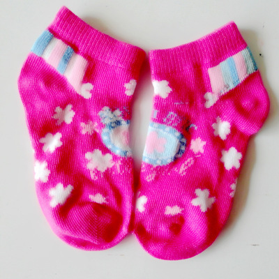 品质童袜，欢乐童年 上虞市金泉纺织批发供应卡通全棉儿童袜